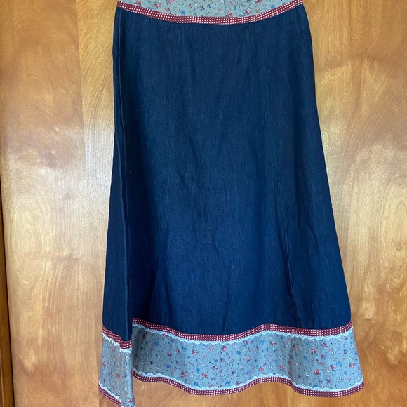 Gunne Sax appliqué skirt - Picture 6 of 7